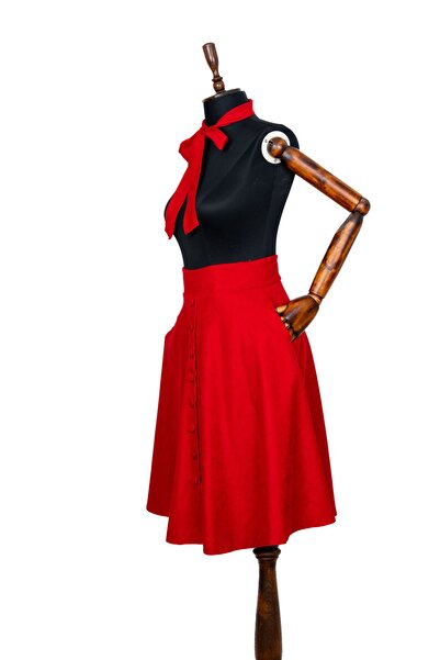 Sihirli Düğmeler Vintage Etek