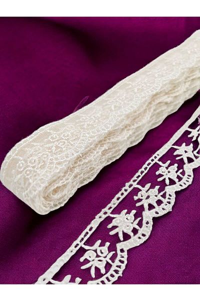 ÜNSALAN HOBİ 1 Ball 9 Mt French Lace Dress - Organza, Outfit and Decoration Lace