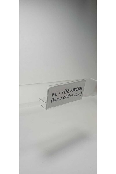 ETİKETLİK FİYATLIK Cam Raf Etiketlik 4x8cm Ebat Fiyatlık Cf48-60ad