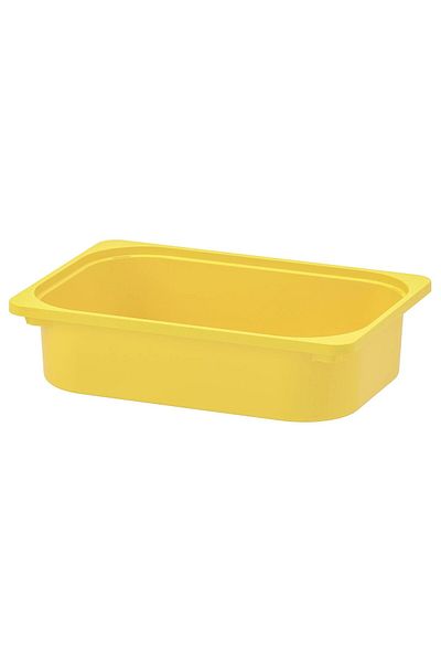 IKEA Ikea Set of 3 - 42X30X10 cm Yellow Plastic Toy Storage Box