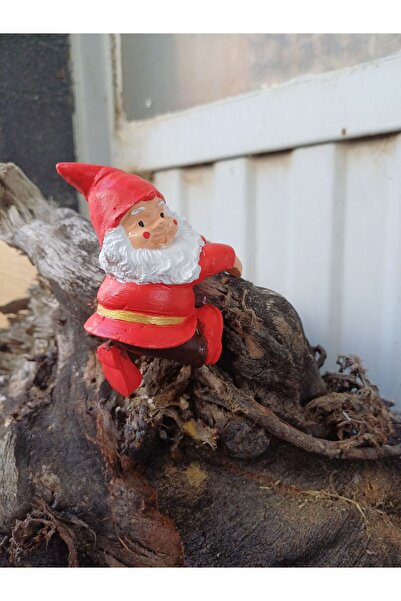 Minik Mucizeler Cüce saksı kenarı süsü yılbaşı temalı cüce Noel baba