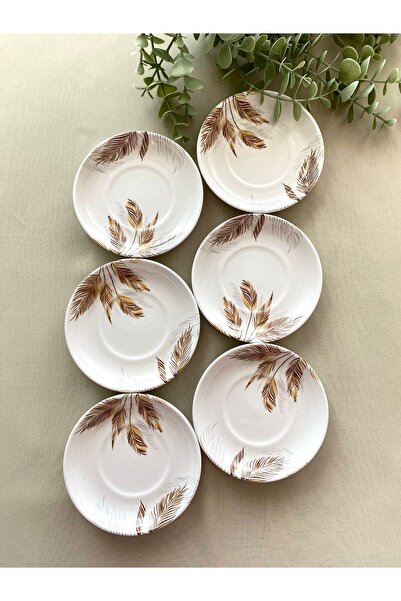 Areyma طبق شاي موديل الخريف مكون من 6 قطع