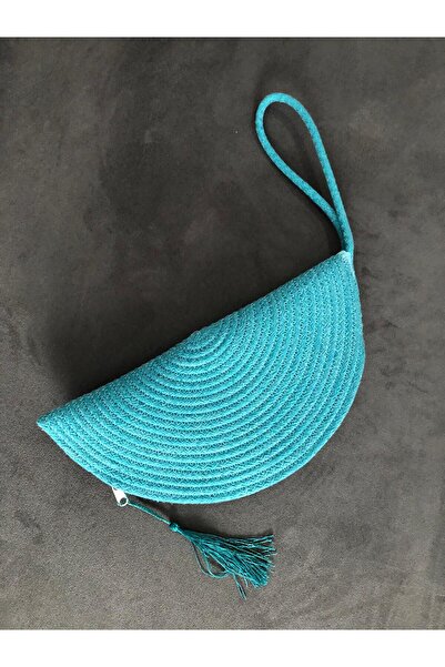 Hobi Dünyası Kadın hasır tasarım El Çantası 31X14 CM