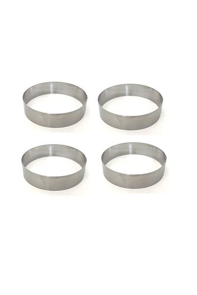 Nar kalıp Narkalıp Hamburger Bread Baking Mold 4 Pieces Diameter 11 cm Depth 2.5 cm