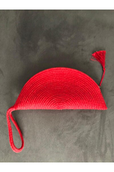 Hobi Dünyası Women's Straw Design Handbag 31X14 cm