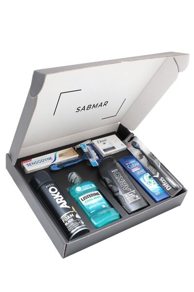 Arko Men Erkek Bakım Seti Damat Bohçası Erkek Bohça Seti Sabmar Çeyiz Kutusu ...