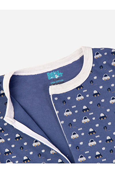 Babies Basic By Styli Car Graphic Print Long Sleeves Sleepsuit