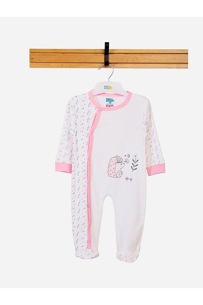 Babies Basic By Styli Ditsy Print Long Sleeves Sleepsuit