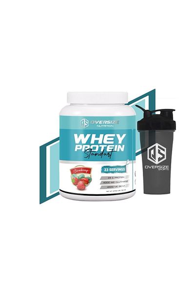 Oversize Sports Strawberry Colored Oversize Nutrition Whey Protein - 760g 23 Servings