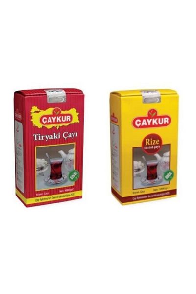 Çaykur Tiryaki Tea 1 Kg + Rize Tourist Tea 1 Kg