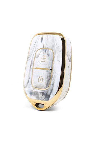 GMA KEYS Renault and Dacia Duster Scenic Master Megane 2 - Key Protection Case, Marble Pattern