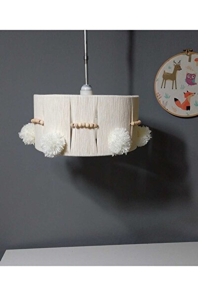 poplinhome Ekru Makrome Avize Çocuk Odası Avize Bebek Odası Avize Aydınlatma ...