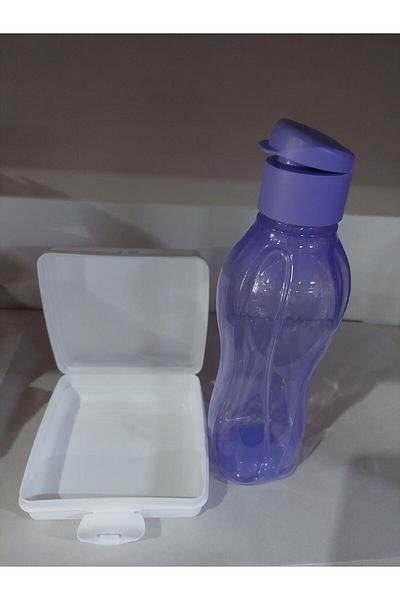 Tupperware Sandwich Box and Water Bottle