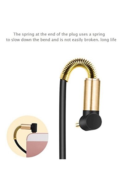 Genel Markalar 3.5mm Jack Dirsek Erkek, 3.5mm Jack Erkek Stereo Kulaklık Aux Ses Uzatma Kablosu 1 m