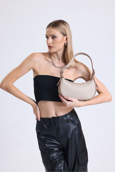 Makeuptime Black Women's Shoulder Bag - Special Strap Detail