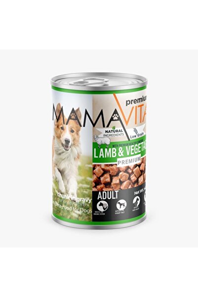 MamaVita Kuzu Etli Yetişkin Köpek Maması 12 Adet