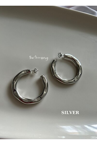 You Accessory Kadın Büyük Boy Halka küpe