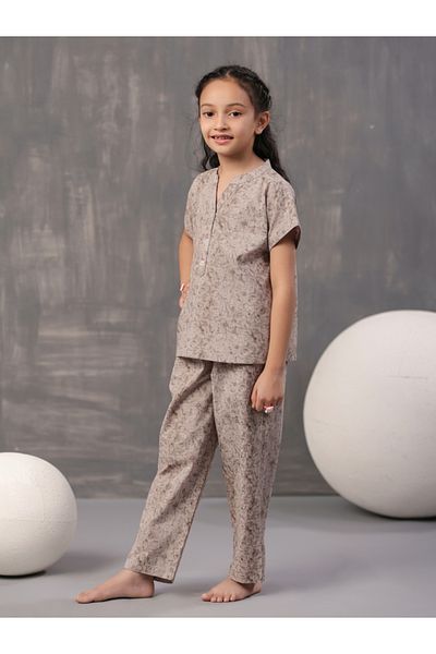 Sanskrutihomes By Styli Geometric Print Top & Pyjama Set