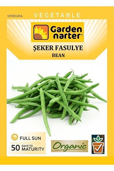 GARDEN NARTER Oturak Şeker Taze Fasulye Tohumu Doğal Organik Tohum Pakette 25...
