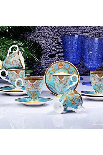 Kosova Coffee Set Renaissance Blue Fın-541