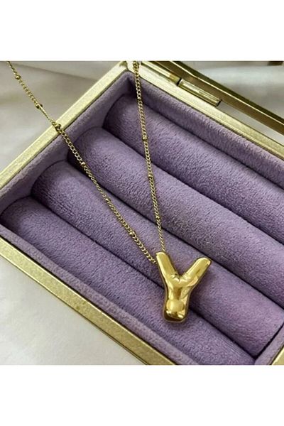 Accessories Three-Dimensional Balloon Necklace with Steel Letter