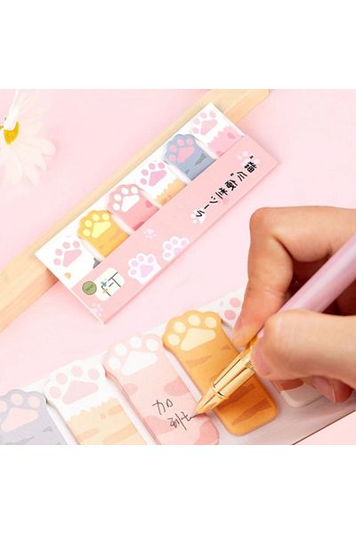 Yağmurella 120 Sheets Post-It Paw Shaped Note Paper