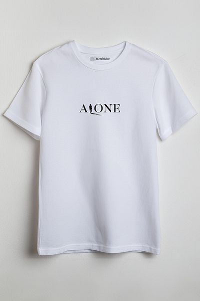 SM Satranç Medya Μπλουζάκι με στάμπα ALONE
