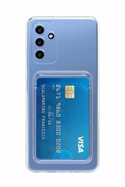 3GEN CASE Galaxy A34 Uyumlu Kartlıklı Şeffaf Silikon Kılıf