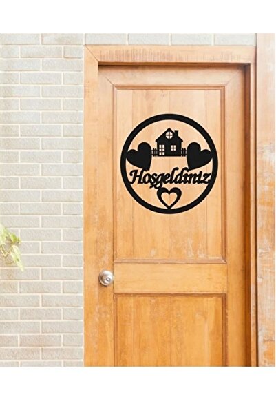 Şirin Lazer Welcome Door Ornament Wall Decor Wooden Mdf Decoration
