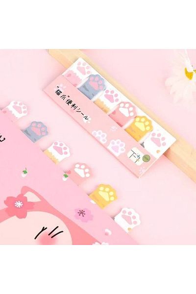 Yağmurella 120 Sheets Post-It Paw Shaped Note Paper