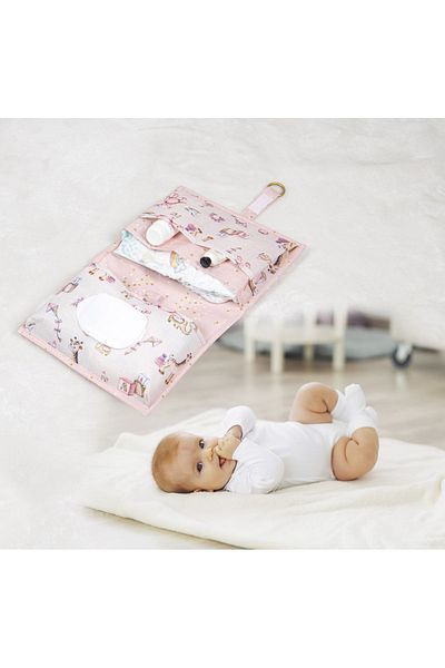 HOMELİFE EV TEKSTİL Baby Diaper Bag (DIAPER ORGANIZER) 44x24 Cm