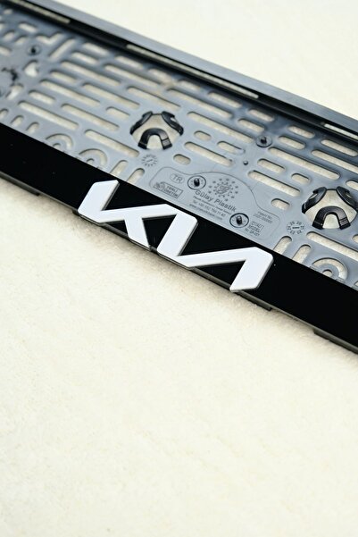 BNP KIA 3D PİANO BLACK PLEKSİ PLAKALIK (2 ADET)