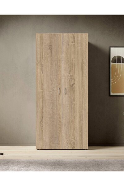 Tdesigno Ada Giyinme Dolabı - Çok Amaçlı Dolap - Gardırop 80 Cm-2 Kapaklı