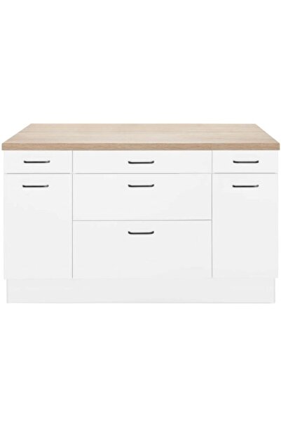 GC Design Helin Mutfak Alt Modül 160 cm Beyaz - Tezgah Dahil