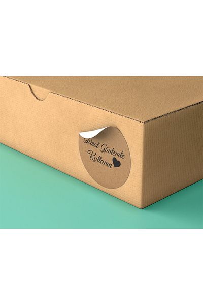 anka design Kraft Sticker (4X4CM) 48 Pieces - Use on Good Days -