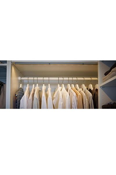 IKEA Komplement Hanger Pipe, White, Wardrobe Flux, Shirt Clothes Hanger, 100 Cm