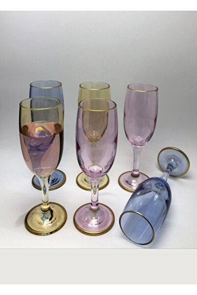 Paşabahçe Lav Adana Avm Renkli 6 Lı Ayaklı Kadeh Kahve Yanı Su Bardağı Çeyiz ...