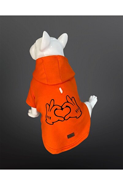 Buddy Store Kedi & Köpek Kıyafeti Elbiseleri Kıyafetleri Sweat - Kalp Baskılı...