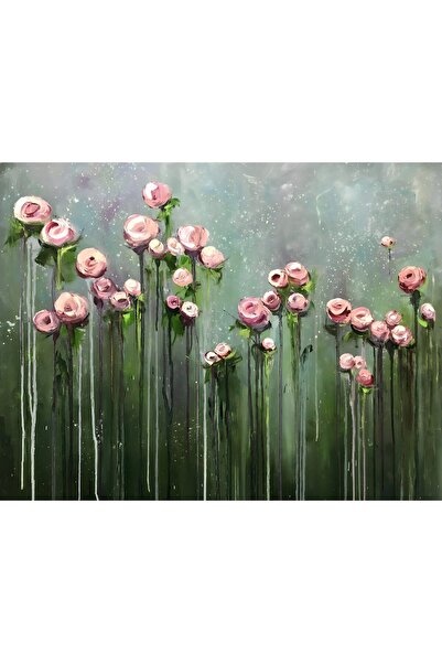 Harikabirev HARİKABİREV|LACİVERT-GOLD RENGEYİĞİ VE ÇİÇEK KOMBİNİ 02|ÇERÇEVELİ TEMPERLİ CAM TABLO 3LÜ YATAY