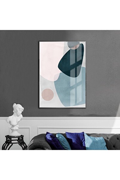 Harikabirev HARİKABİREV | CREM-ALBASTRU-ALB MODEL ABSTRACT 1 | TABLĂ DE STICL...