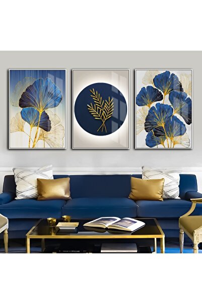 Harika bir ev Hari̇kabi̇rev | Dark Blue-Gold Combination 4 Eternity Flower | ...