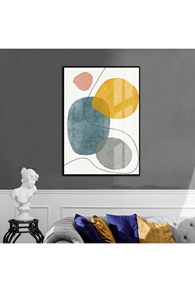 Harikabirev HARİKABİREV | MODELL ABSTRACT GALBEN-ALBASTRU-ALB 2 | TABLĂ DE ST...