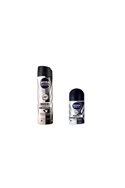 NIVEA Men Invisible Black&white Deodorant 150ml + Men Invisible Black&white R...