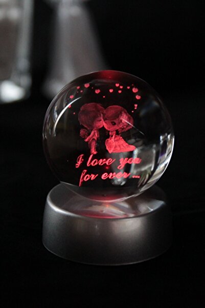Genel Markalar Seni Sonsuza Kadar Seviyorum Yazılı Cam Küre Işıklı Sevgiliye ...