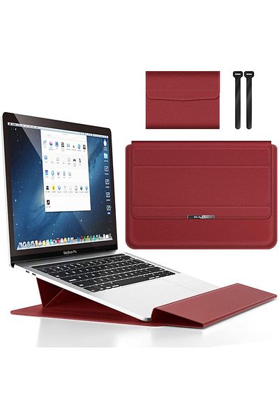 TEKNETSTORE Macbook Pro Air 13 M1-m2 2020/2022 Leather Magnet Bag - A2179-a2337-a2338-a2251-a2159-a1989-a1708 Models