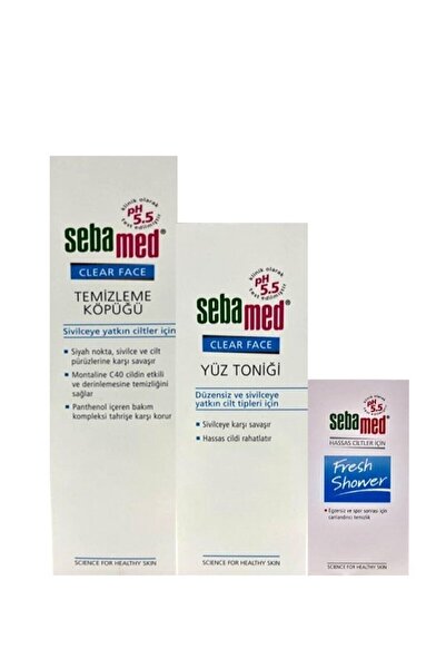 Sebamed Clear Face Yüz Temizleyici Köpük 150 ml, Yüz Temizleyici Tonik 150 ml...