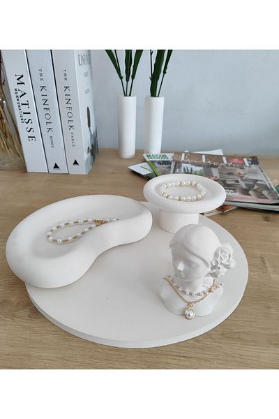 Minima Art Studio Decorative Jewelry Organizer - Product Shooting and Presentation Plate Set