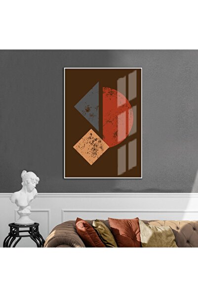 Harikabirev HARİKABİREV | MARO-PORTOCALIU MODEL ABSTRACT 01 | TABLĂ DE STICLA...