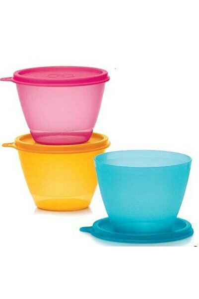 Tupperware Renkli Buzdolabı Kapları 3'lü