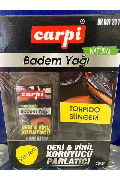 CARPİ Deri Koruyucu Torpito Parlatıcı Badem Yağı Süngerli Set